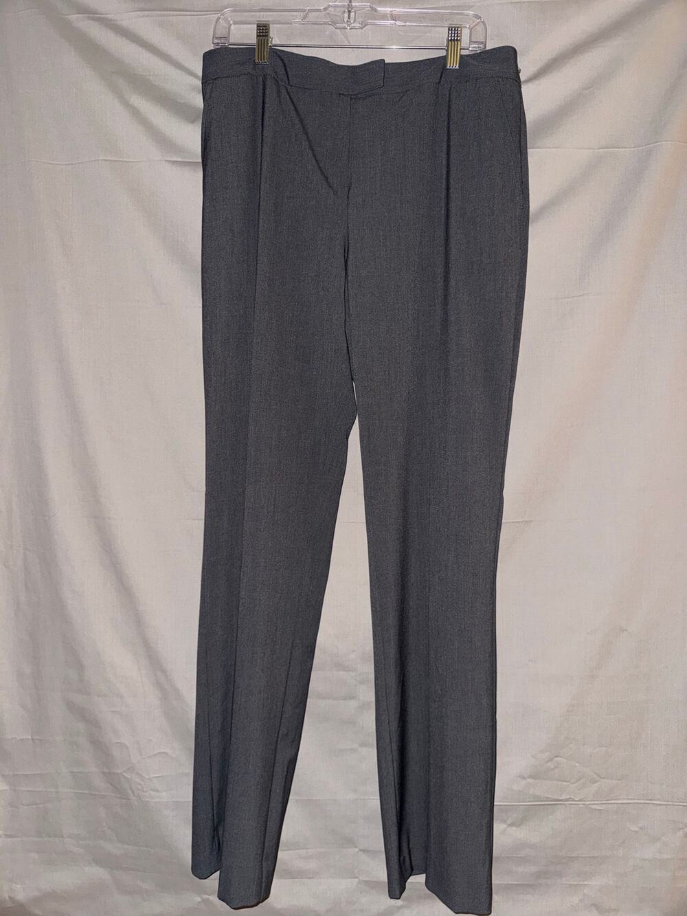 Jones New York Sydney Women’s Gray Dress Pants Straight Leg, Size 10